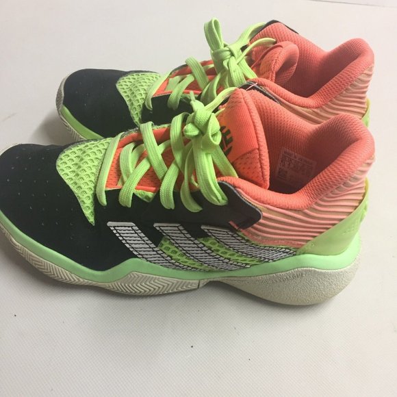 Adidas Harden Stepback J Black & Coral Green EH2769  Size 4.5- main image 6